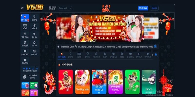 Người chơi chọn đúng trang chủ chính thức của V6bet